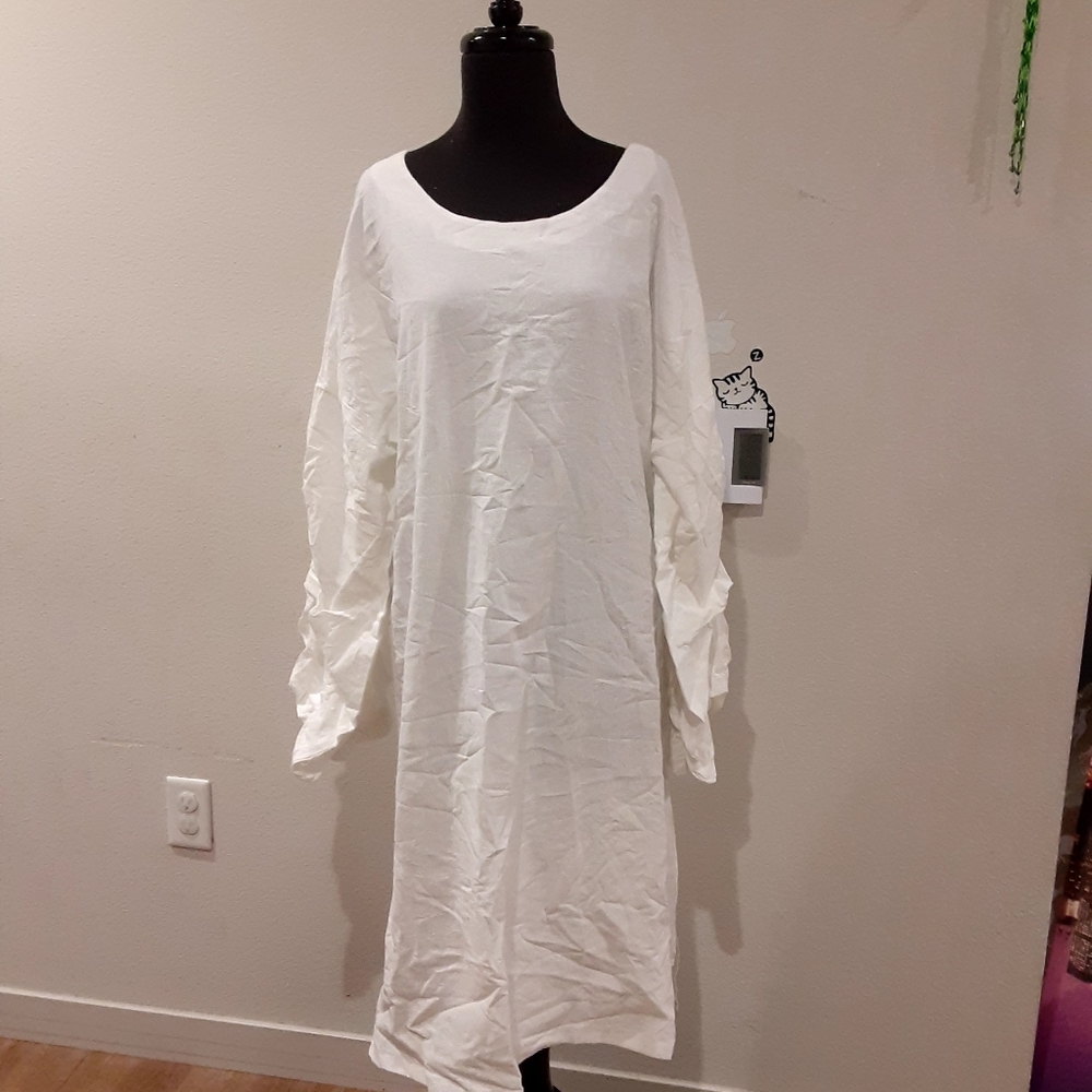 Misslook White Tunic Dress Size 2XL